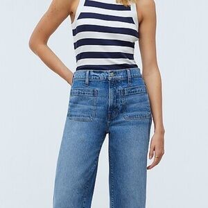 New without tags, Madewell Emmett patch pocket wide-leg size 26 jeans